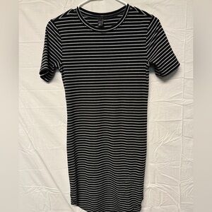 G/Fore Black and White Striped Mini Dress Size XS